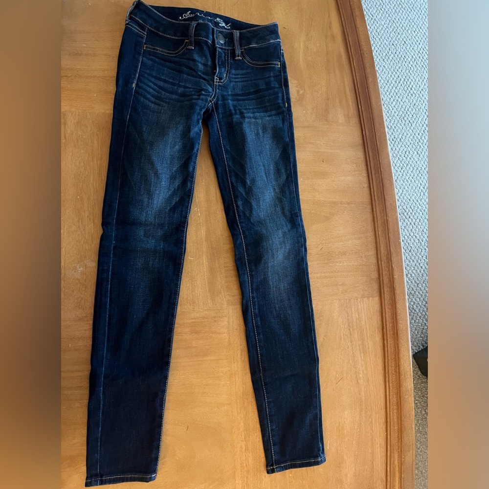 American Eagle Size Women 00 Jeggings, dark blue